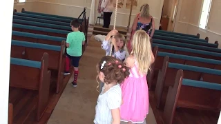 The Kids ringing the church bell