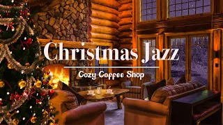 Christmas in a cozy coffee shop 4K ☕ Jazz music for relaxation, study and work