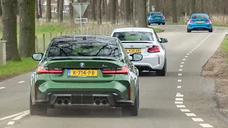 BMW M Cars Accelerating, POWERSLIDES! M5 E60, M2C Akra, E92, M3 F80 Equal Length, M3 G80 R44, E46