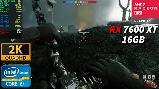 Battlefield 1 | RX 7600 XT 16GB | i9-14900K | 1440p | Ultra Settings