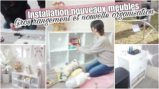 INSTALLATION NOUVEAUX MEUBLES // GROS RANGEMENT ET NOUVELLE ORGANISATION