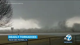 Official: 6 dead, including children, as large tornado roars through central Iowa | ABC7