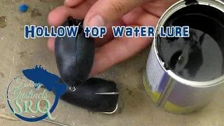 Hollow top water lure