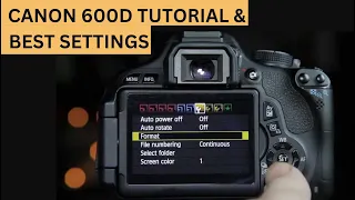 Canon 600d Full Easy Tutorial Best Settings for Photos & Video (Hindi / Urdu)