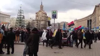 Kyiv Ukraine protest clip 3 Dec 2, 2013