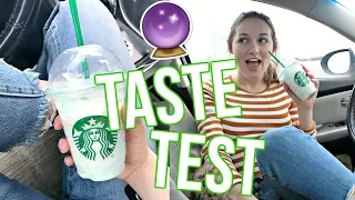 TESTING STARBUCKS CRYSTAL BALL FRAPPUCCINO! *so gross*