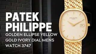 Patek Philippe Golden Ellipse Yellow Gold Ivory Dial Mens Watch 3747 Review | SwissWatchExpo