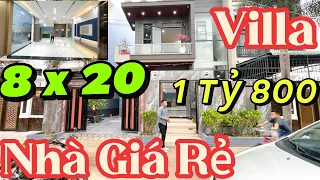 💦 Nhà Mặt Tiền Đường- Villa Giá Rẻ 8 x 20 Hầm Đậu Oto thiết Kế Sang Trọng Full Nội Thất Sân Thượng✅✅