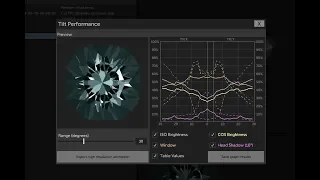 Gem Cut Studio - Reading and using the Tilt Performance graph