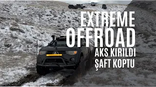 Offroadda L200 Aks Kırdı Patrol Şaft Kopardı Land Cruiser LJ70 Şaha Kalktı #extremeoffroad #mud