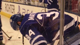 Toronto Maple Leafs 2018 pregame warm up. Auston Matthews, Mitch Marner and John Tavares sweet moves