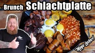 Brunch Schlachtplatte - Leckereien in der Gusspfanne / BBQ & Grillen für jedermann