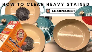 How to clean Heavy Stained Le Creuset using Baking Soda | CASA PINEDA