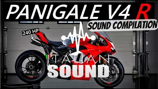 Ducati Panigale V4  2023 Exhaust Sound Compilation🇮🇹