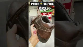 Police uniform shoes ! Leather shoes for police man 👨 ! Uniform shoes 👞 black and brown both avail