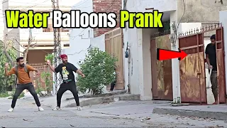 Knocking Door & Throwing Water Balloons Prank | LahoriFied