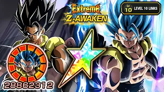 100% EZA STR LR GOGETA BLUE LEVEL 10 LINKS SHOWCASE! Dragon Ball Z Dokkan Battle