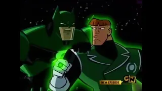 Guy Gardner is being a dick so Batman knocks him out