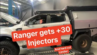Ford Ranger gets +30 injectors & remap / dyno tune