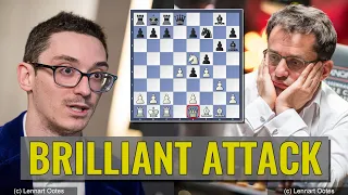 Brilliant attack | Fabiano Caruana vs Levon Aronian | Freestyle Chess GOAT Challenge 2024