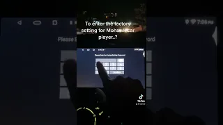 Mohawk android car player factory setting pass key..