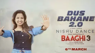 Baaghi 3: Dus Bahane 2.0 | FEAT. KK, Shaan & Tulsi Kumar | Tiger S, Cover dance By Nishu Singh
