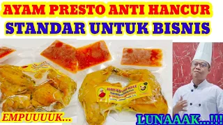 CARA MEMBUAT AYAM PRESTO TULANG LUNAK ANTI HANCUR STANDAR BISNIS TULANG LUNAK EMPUK