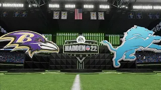 Ravens vs Lions Simulation (Madden 22 Next Gen)