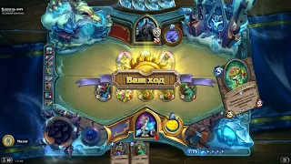 Прохождение короля лича за мага бюджетной колодой Hearthstone.