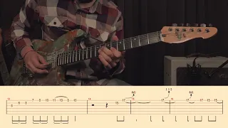 FUSION GUITAR SOLO USING MODES With TABS