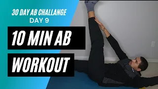 30 DAY AB CHALLENGE (DAY 9) | NO EQUIPMENT | 10 MIN AB WORKOUT | BEGINNER | 2021