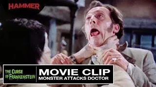 The Curse of Frankenstein / Monster Attacks Doctor (Official Clip)