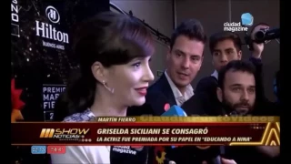 Griselda Siciliani Mejor actriz - Ficción diaria MF2017 MShow Noticias