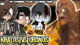 AOT reacts to Kratos Vs. Cronos || Gacha Club || AOT ||