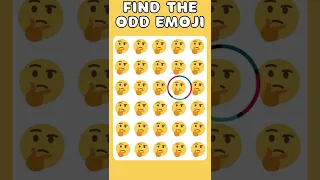 FIND THE ODD EMOJI PART 228 #shorts  #howgoodareyoureyes #emojichallenge #emojipuzzlequiz