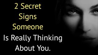 2 SECRET Signs Someone is Really Thinking About You | Psychology Facts | Psychology Says | Quotes