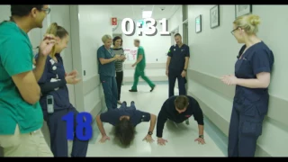 Westmead emergency department push up challenge