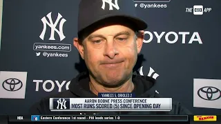 Aaron Boone on Yankees' improvement from Friday to Saturday