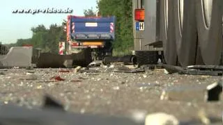 10.05.2011 - BAB 5 bei Ubstadt-Weiher - Auffahrunfall von zwei LKW