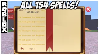 All 154 Spells in Wacky Wizards! (All Potion Book Recipes + Ingredients) [ROBLOX]