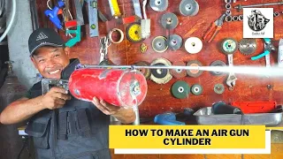 Homemade Powerful Air Gun With Fire Extinguisher | How to Make an Air Gun Cylinder