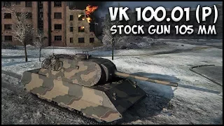 WoT VK 100.01 (P) - Сток Орудие 105 мм - 7.5K Damage - (Grandpa VK 168.02 Skin)