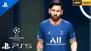 (PS5) PSG vs Barcelona | UEFA Champions League in FIFA 22 | Ultra Graphics Gameplay [4K 60FPS HDR]