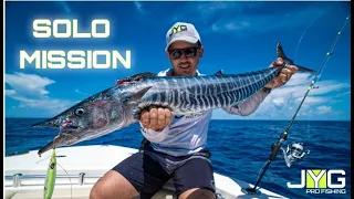 SLOW PITCH JIGGING "SOLO MISSION" CATCHING WAHOO - JYG PROFISHING - JUPITER FL