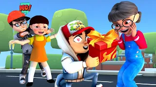 Doll Squid vs Subway Surfers - Who's The Best Troll in Scary Teacher 3D