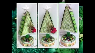 DIY Christmas TREE made of CHOCOLATE and TEA BAGS with your own hands