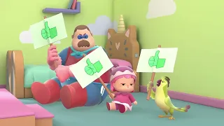 Hero Dad Is Sick! | 1 Hour of Cartoons! | Hero Dad | Shows For Kids!