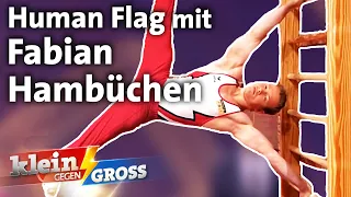 Schafft 6-Jährige Human Flag länger zu halten als Fabian Hambüchen? | Klein gegen Groß