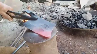 most interesting very big meat cleaver knife 🔪 forging process|| चापड