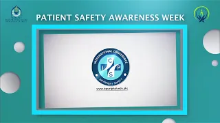 Dr Paul Patient Safety Awareness week March 8-14, 2020